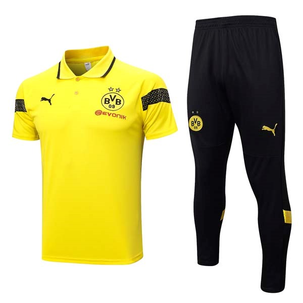 Polo Borussia Dortmund Conjunto Completo 2023-2024 Amarillo
